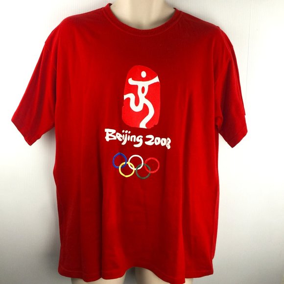 2008 Beijing Olympics 2XL 100% Cotton T-Shirt - Picture 1 of 3